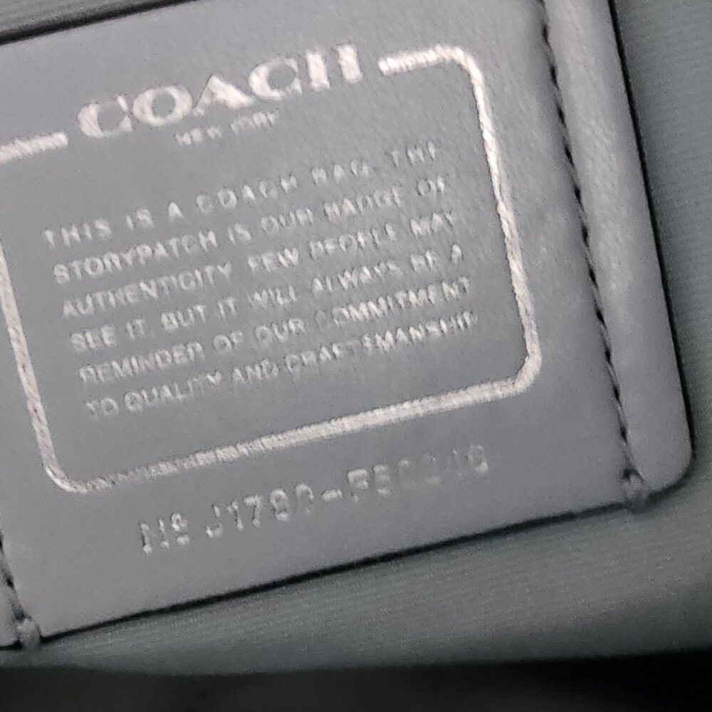 Coach City Zip Top Sky Blue Tote Bag (Damaged) - Picture 16 of 16